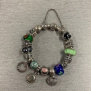 Pandora bracelet and charms